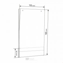 Stensko stojalo za komunikacije - z luknjami