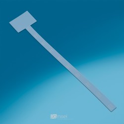 Plastičen bel trak s toperjem - 159 x 117 mm - za obešanje izdelkov iz polipropilena - 10 kljukic