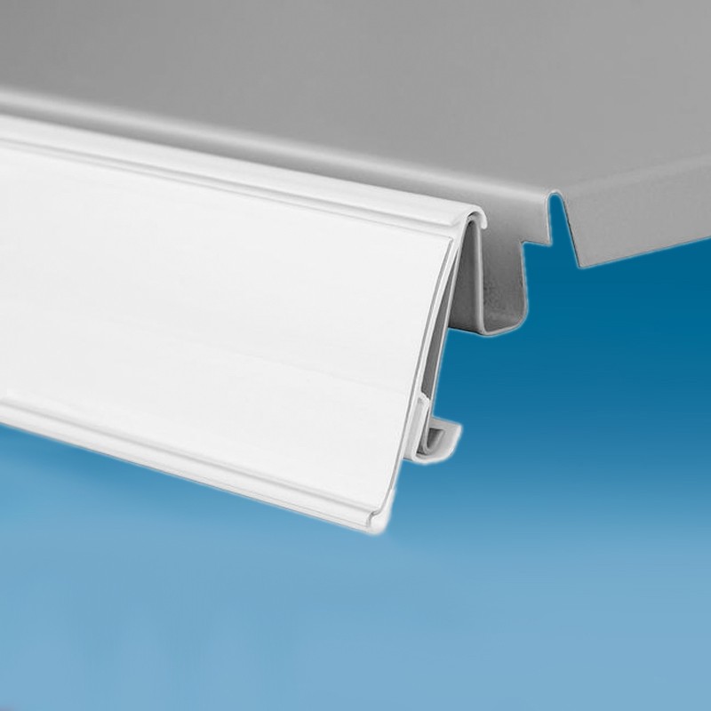 Censka letvica za police - 52 x 1000 mm - bela - ekstrudirana