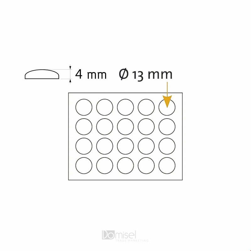 Protizdrsne samolepilne blazinice - 13 x 4 mm