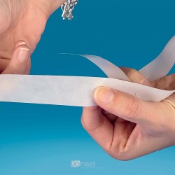 Prozorne samolepilne pike za aplikator - srednje trajano lepilo - 10 mm - 1500 pik