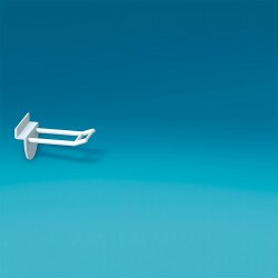 Plastična dvojna lamelna kljukica z nosilcem za ceno - 50/100/150/200/250 mm