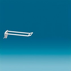 Plastična dvojna za zatikanje kljukica z nosilcem za ceno