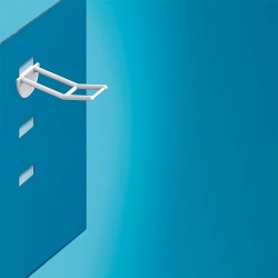 Plastična dvojna za zatikanje kljukica z nosilcem za ceno