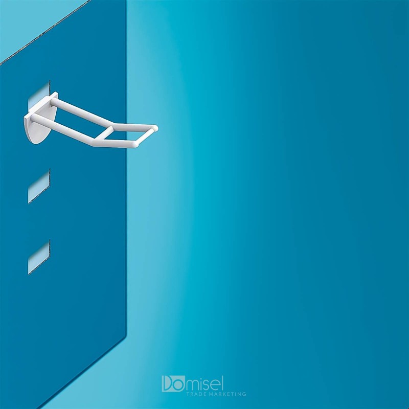 Plastična dvojna za zatikanje kljukica z nosilcem za ceno