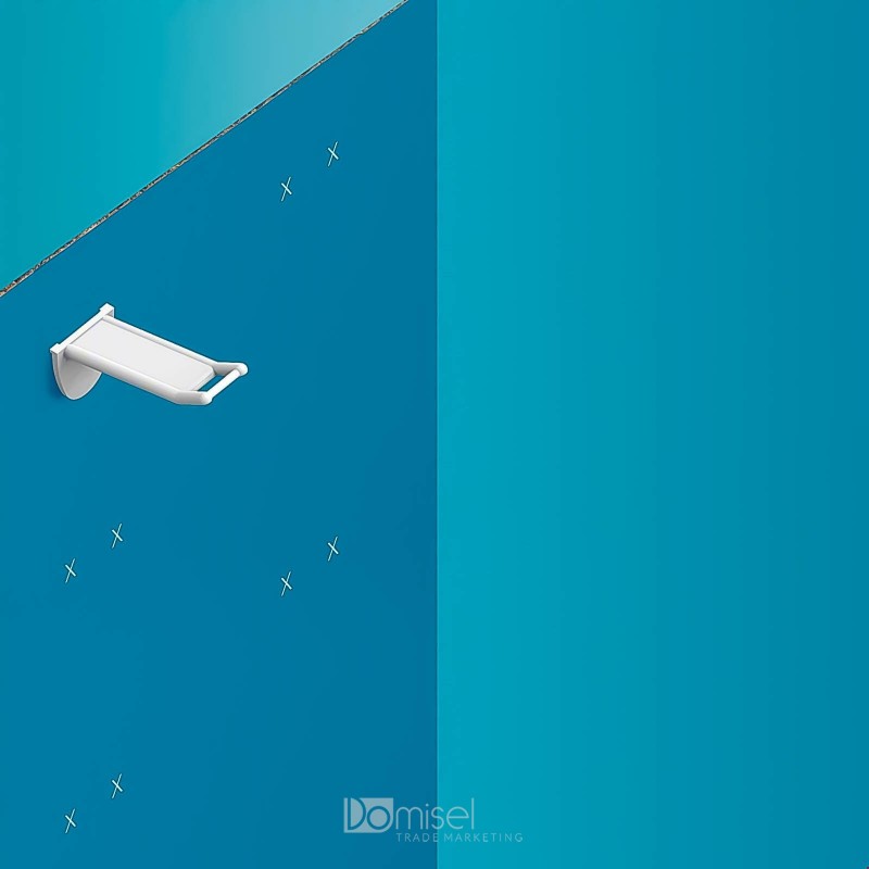 Plastična polna za zapičit kljukica z nosilcem za ceno - 50/100/150/200/250 mm