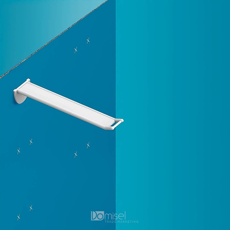 Plastična polna za zapičit kljukica z nosilcem za ceno - 50/100/150/200/250 mm