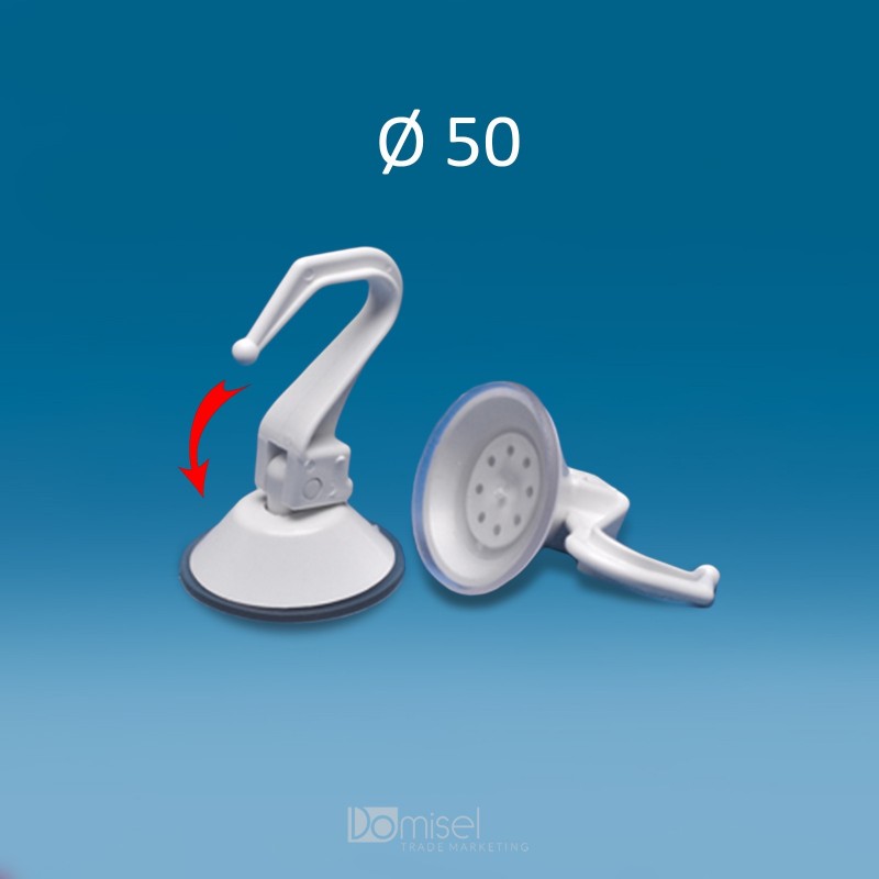 VAKUUMSKI PRISESEK - S PLASTIČNIM KAVLJEM - Ø 50 mm - BEL