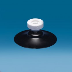 VAKUUMSKI PRISESEK - Z ZUNANJIM KOVINSKIM NAVOJEM - Ø 80 mm - M6 - 18mm - ČRN