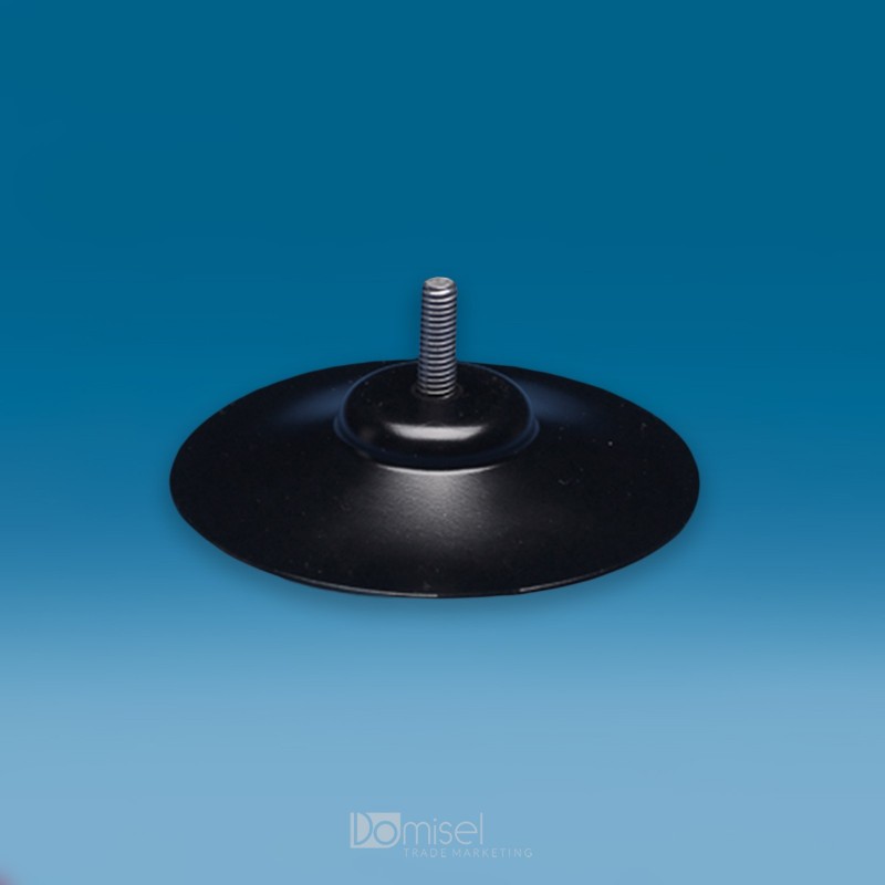 VAKUUMSKI PRISESEK - Z ZUNANJIM KOVINSKIM NAVOJEM - Ø 80 mm - M6 - 18mm - ČRN VAKUUMSKI PRISESEK - Z ZUNANJIM KOVINSKIM NAVOJEM - Ø 80 mm - M6 - 18mm - ČRN