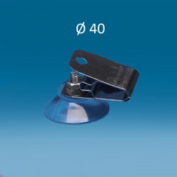 VAKUUMSKI PRISESEK - Z JEKLENO ŠČIPALKO - Ø 40 mm