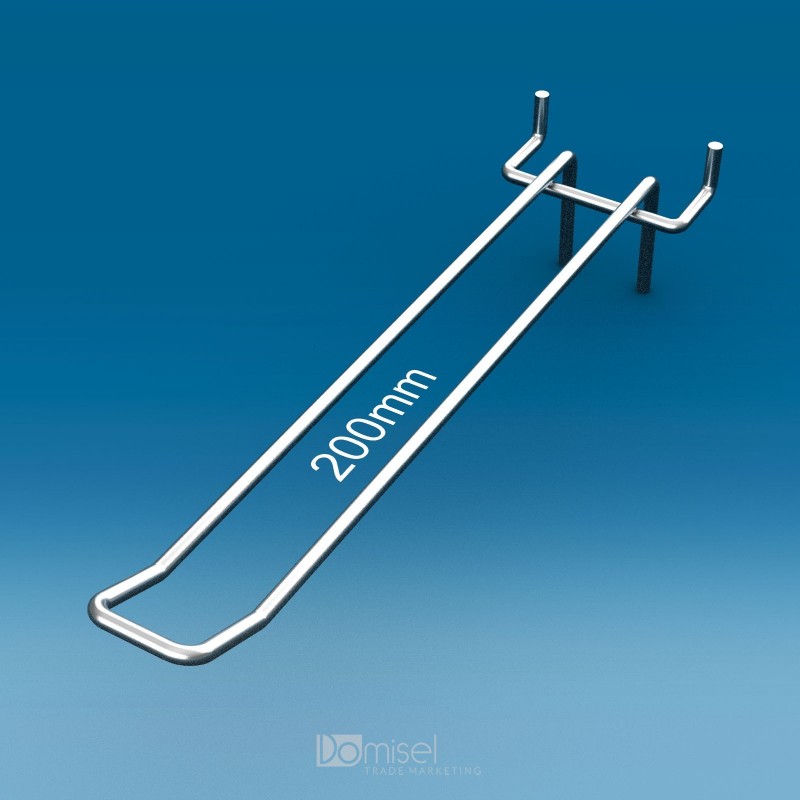 Kovinska dvojna za perforacijo cinkana kjukica za censki žepek - 200 mm