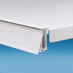 Censka letvica - za police - bela - ekstrudirana - D1000 V39