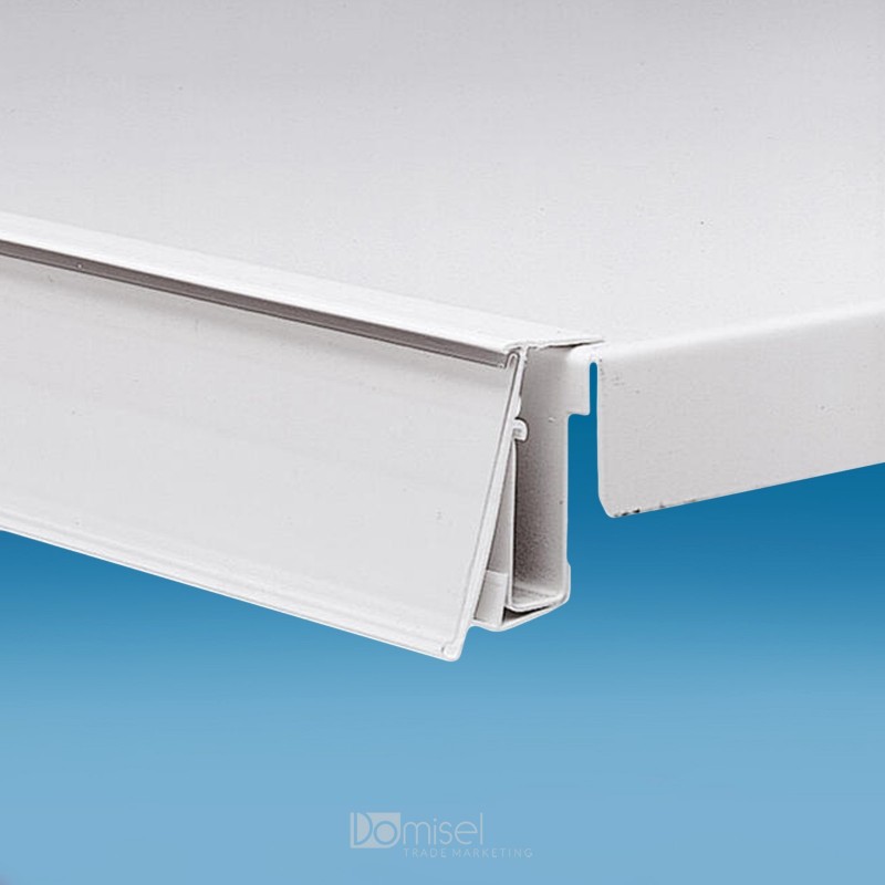 Censka letvica - za police - bela - ekstrudirana - D1000 V39