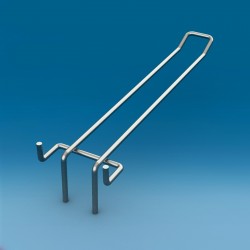 Kovinska dvojna za perforacijo cinkana kjukica za censki žepek - 200 mm